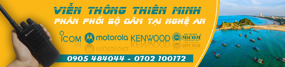 bộ đàm chính hãng tại Vinh - Nghệ An