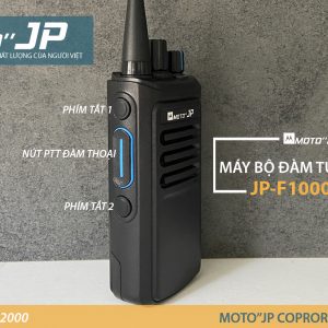 Máy Bộ đàm Moto JP-F1000-Scan cầm tay, tự dò tần số cực kỳ tiện lợi ; kết nối với máy bộ đàm cũ bằng chức năng quét tần số ; đàm thoại xa 2-5km ; pin khủng