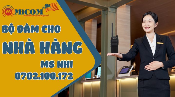 bộ đàm Mini MiCOM dùng cho Nhà hàng, Khách sạn