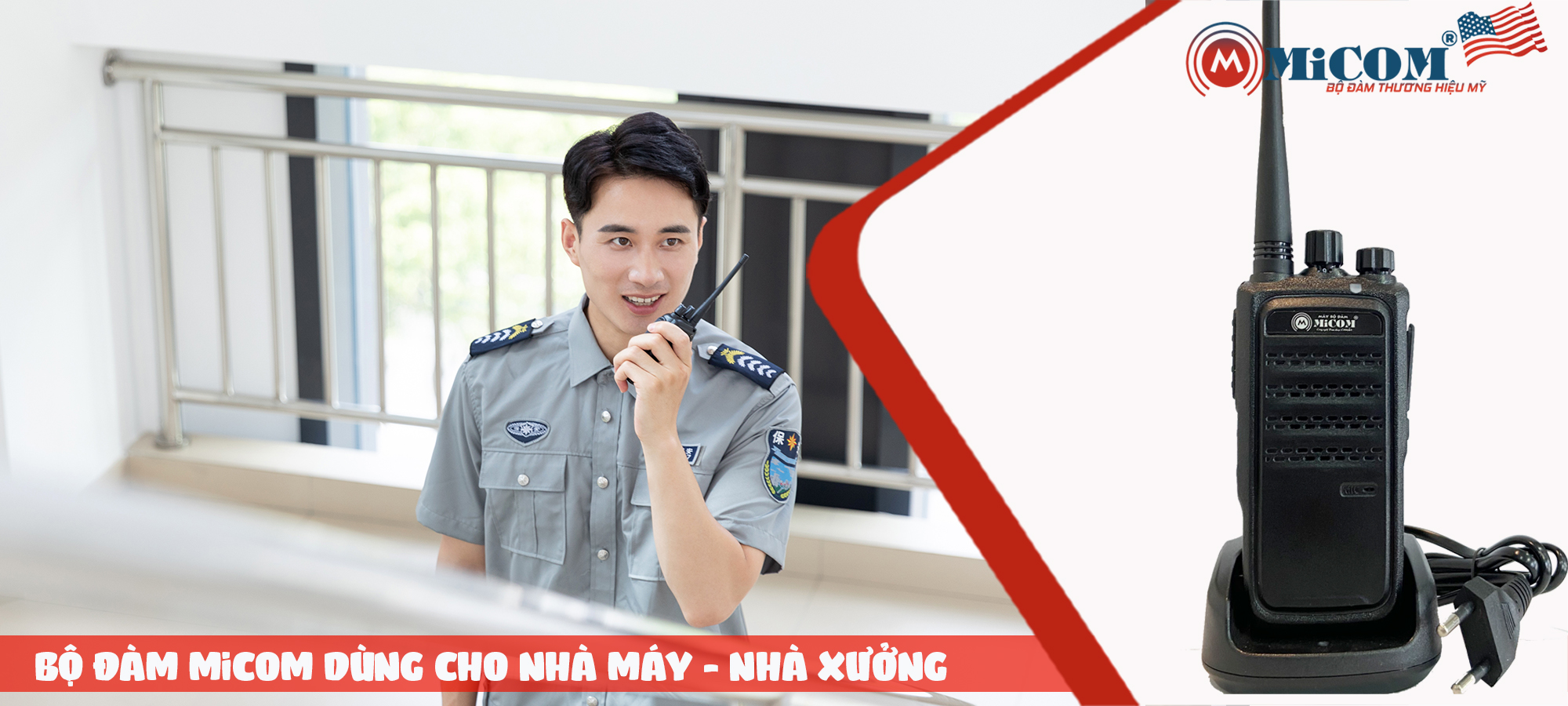 bộ đàm MiCOM dùng cho nhà xưởng - nhà máy