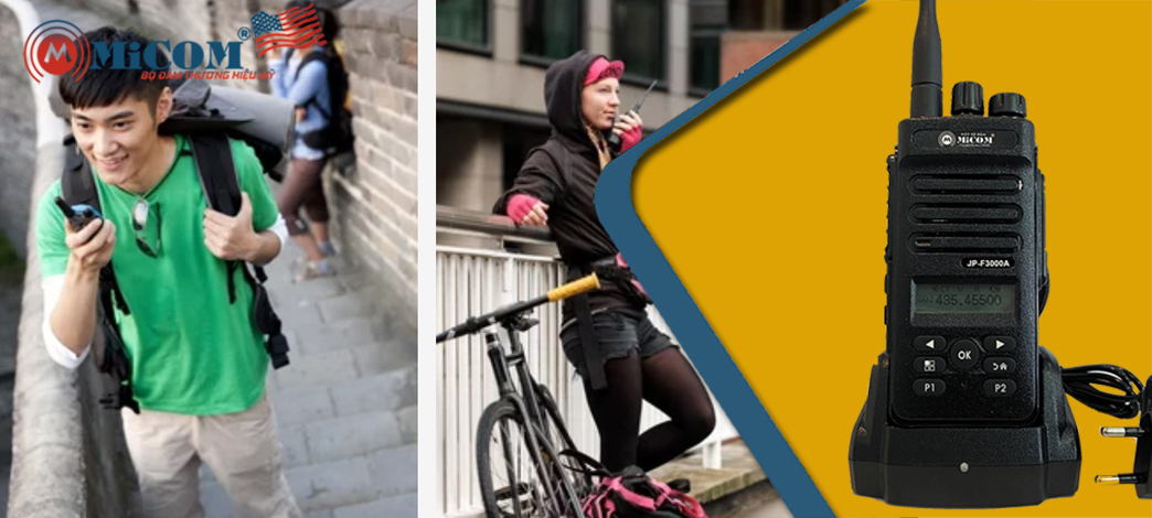 bộ đàm dùng cho đi phượt , trekking
