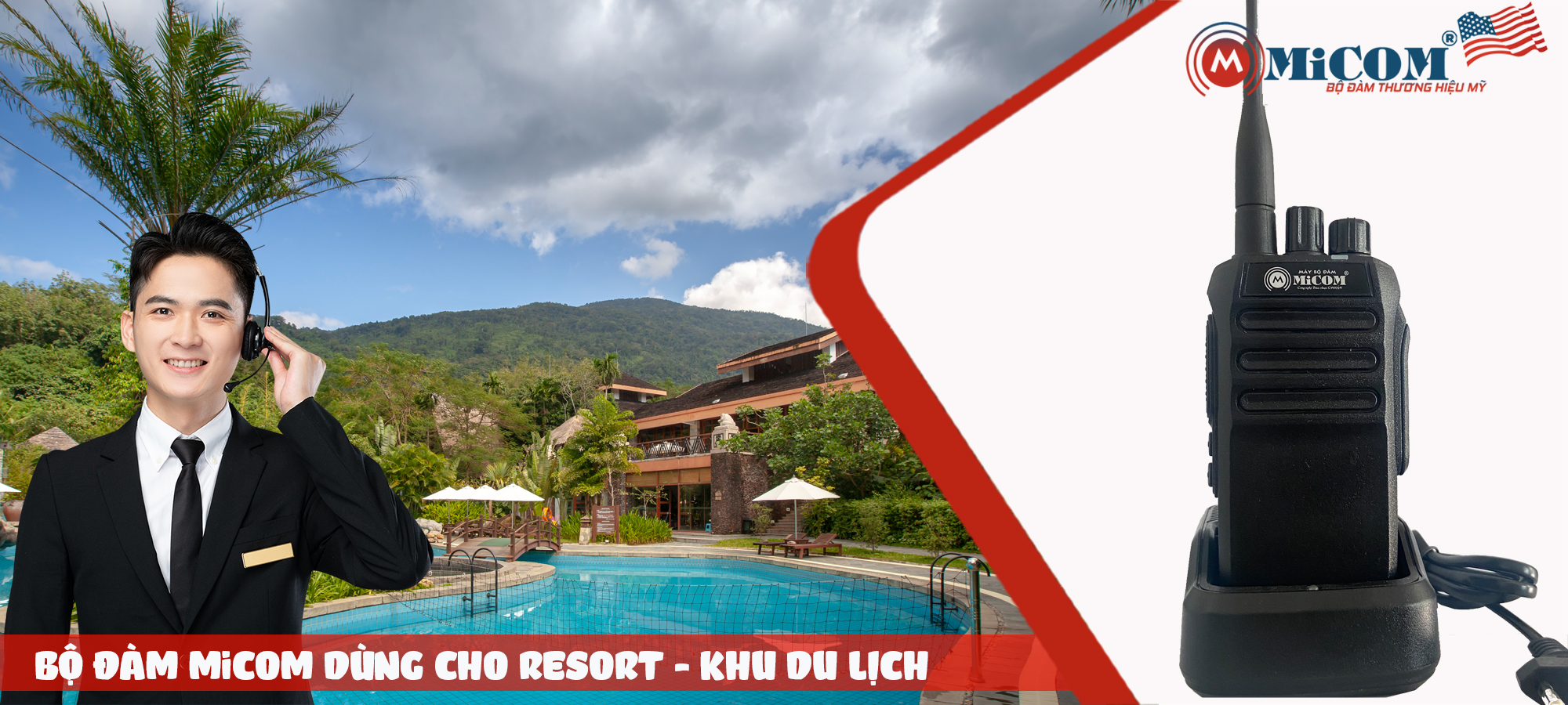 BỘ ĐÀM MICOM DÙNG CHO RESORT VÀ KHU DU LỊCH