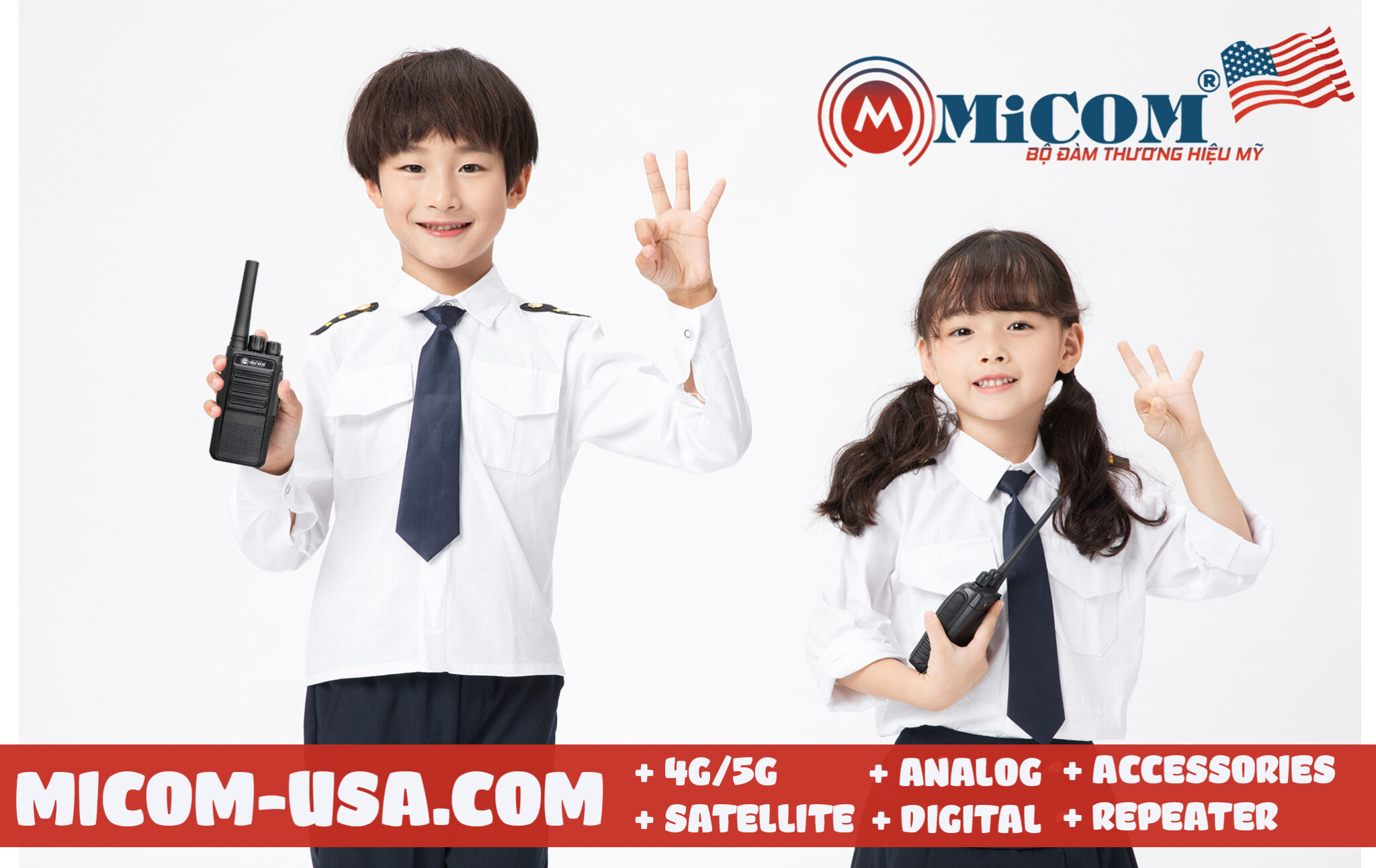 bộ đàm MiCOM thương hiệu Mỹ