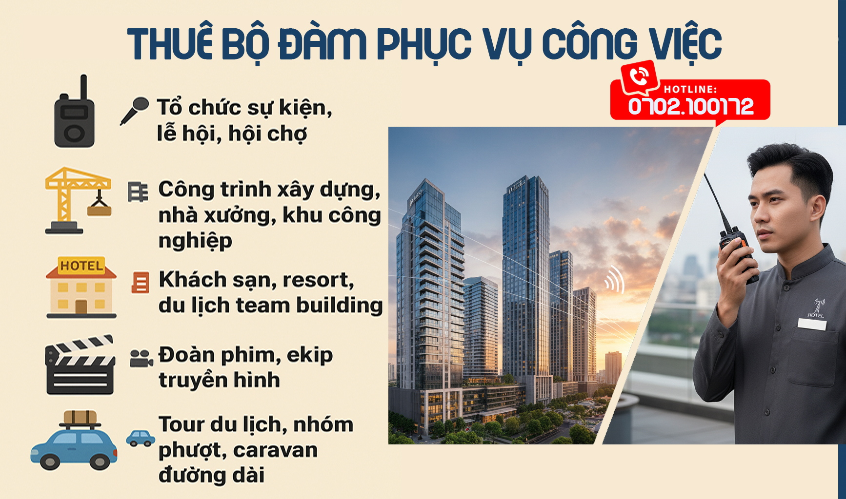 Thuê Bộ Đàm Đà Nẵng Giá Rẻ, Giao Tận Nơi – Sóng Khỏe, Pin Ok